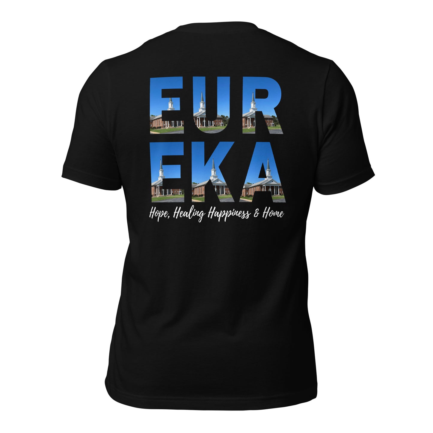 Eureka Logo Front/EUREKA Back Unisex t-shirt