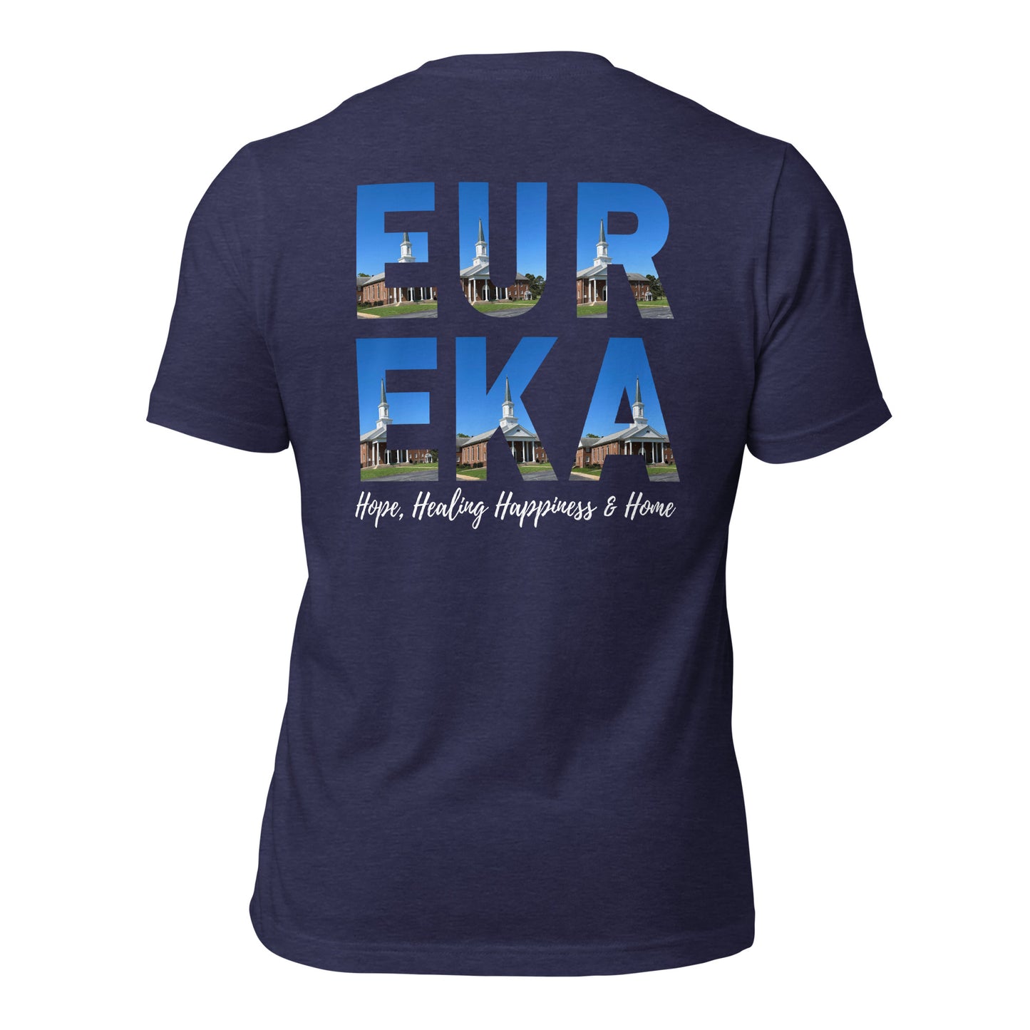 Eureka Logo Front/EUREKA Back Unisex t-shirt