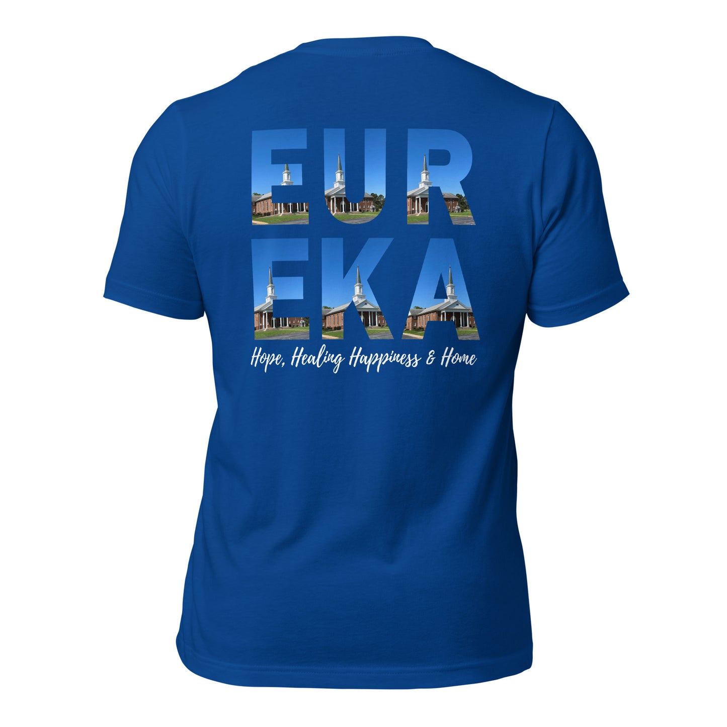 Eureka Logo Front/EUREKA Back Unisex t-shirt