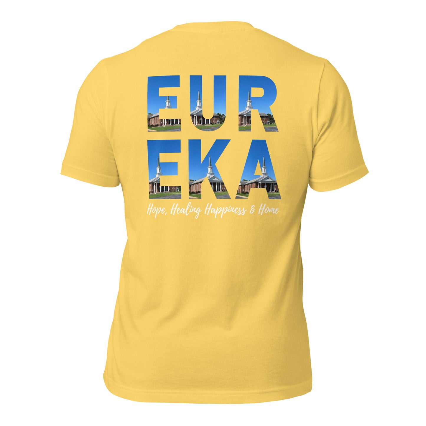 Eureka Logo Front/EUREKA Back Unisex t-shirt